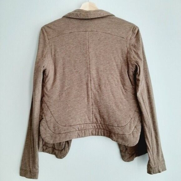 BCBGMAXAZRIA Open Front Cardigan Jacket Brown Sz XXS Flawed - Picture 5 of 11